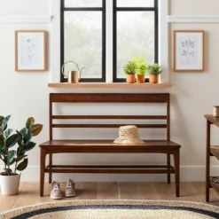 Wood Ladder Back Bench - Hearth & Hand⢠With Magnolia